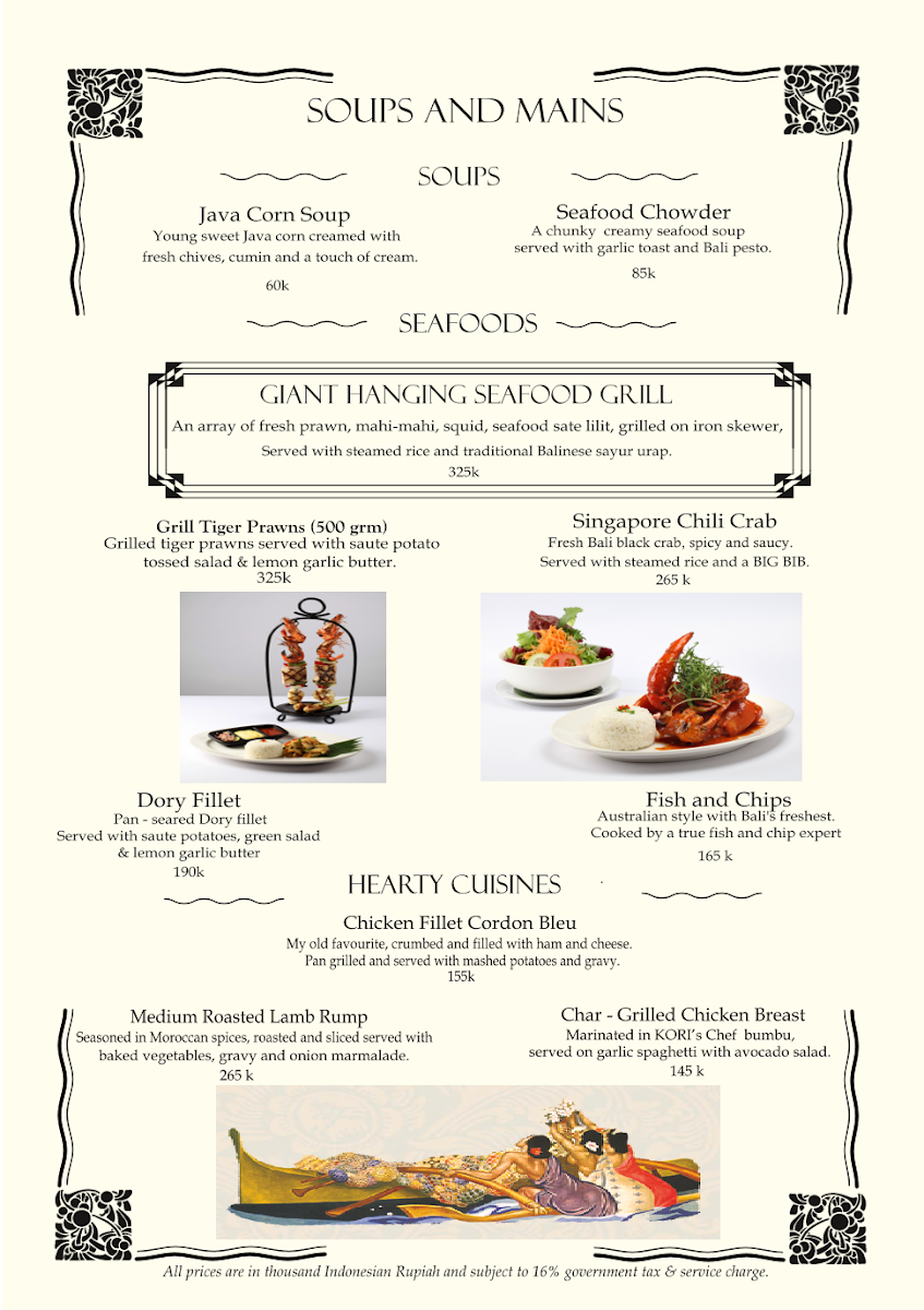 Kori Restaurant & Bar Kuta Menu 7