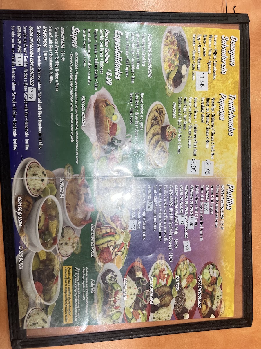 Mama Rosa's Pupuseria Menu 8