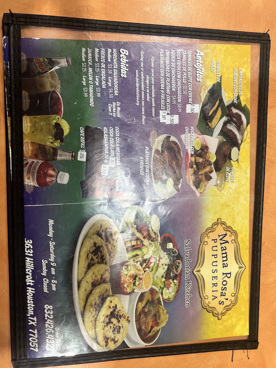 Mama Rosa's Pupuseria Menu 9