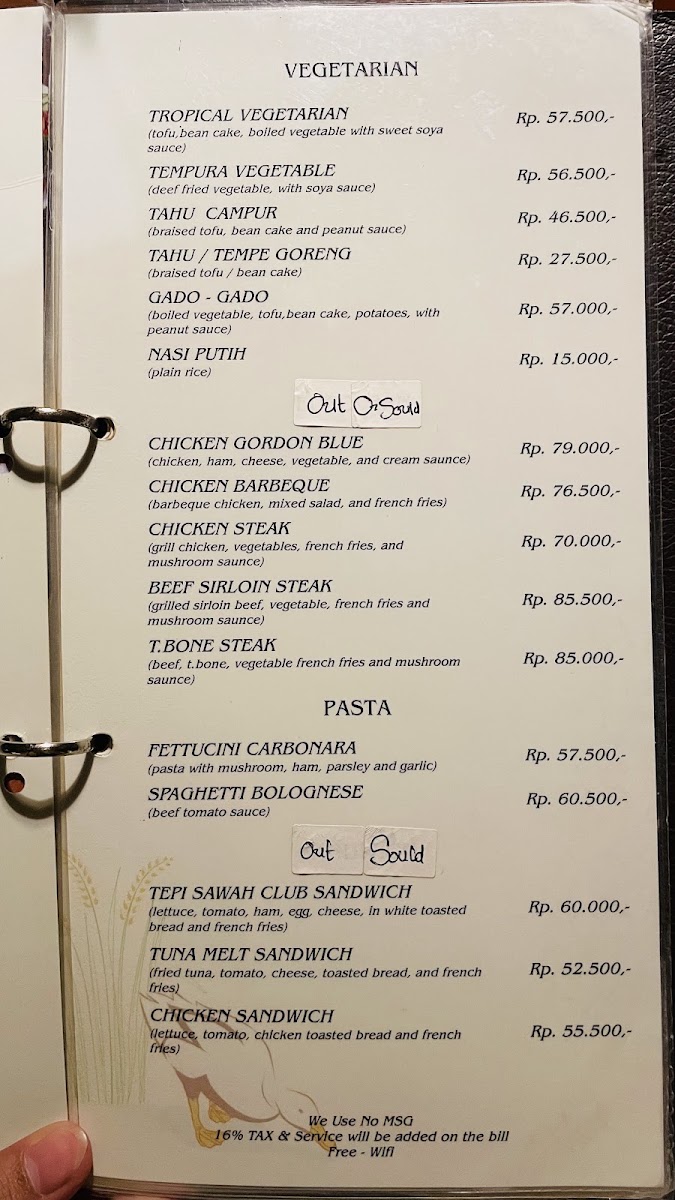 Bebek Tepi Sawah Restaurant Menu 7