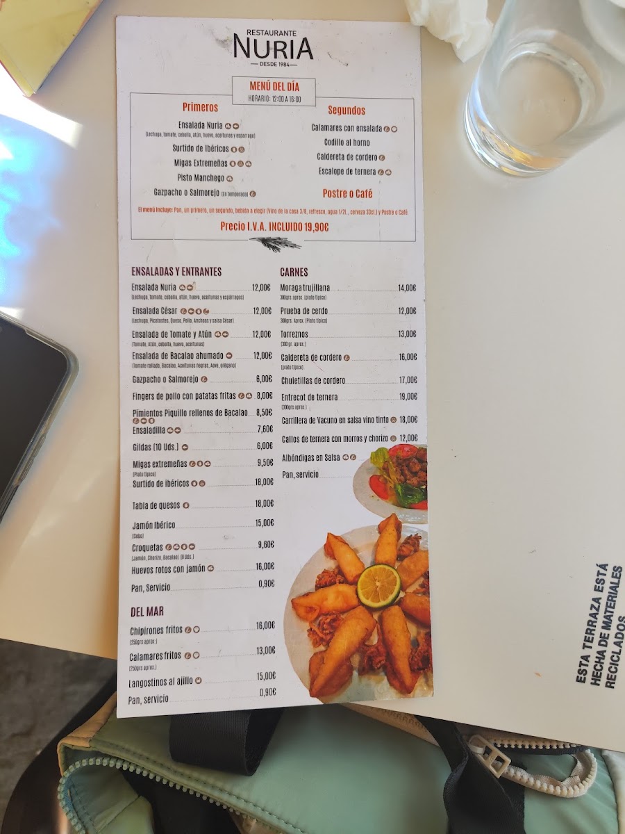 Restaurante Nuria Menu 5