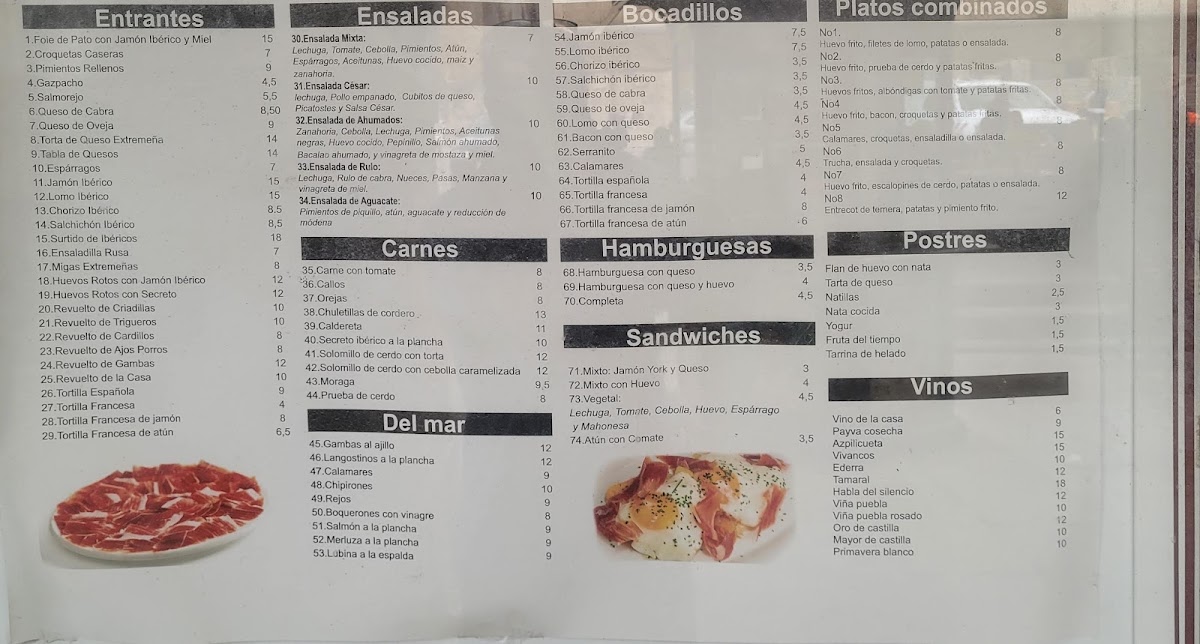 Restaurante Nuria Menu 6