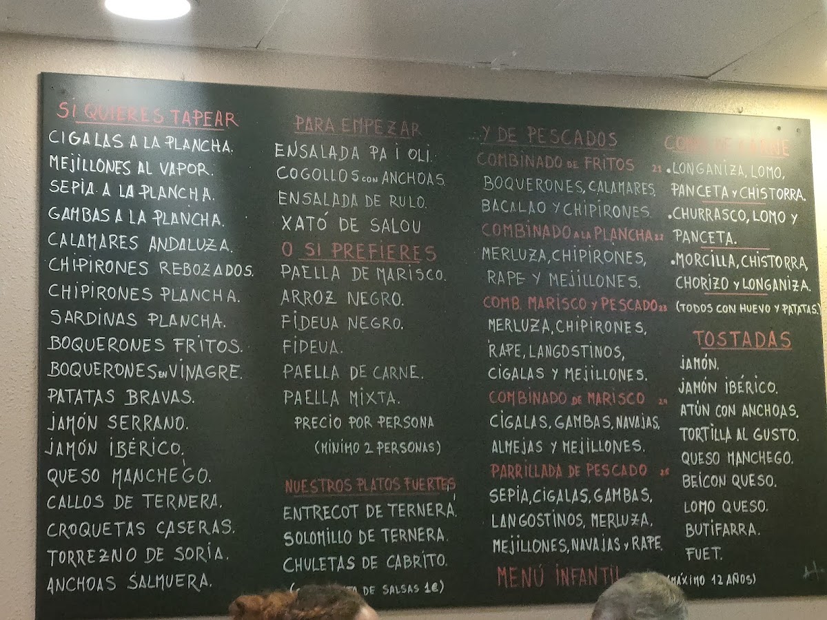 Paioli Menu 1