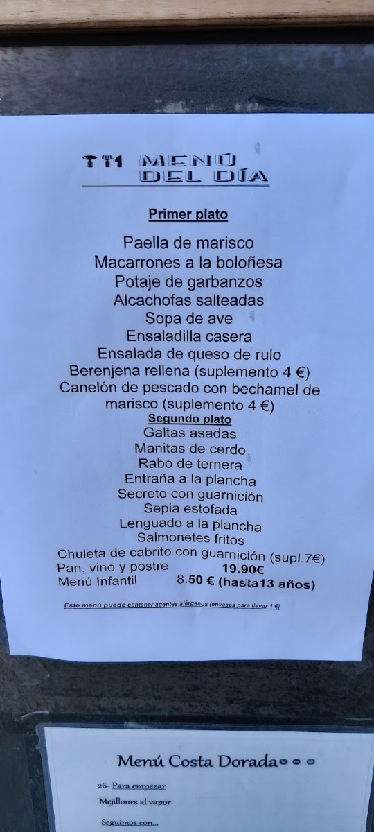 Paioli Menu 4