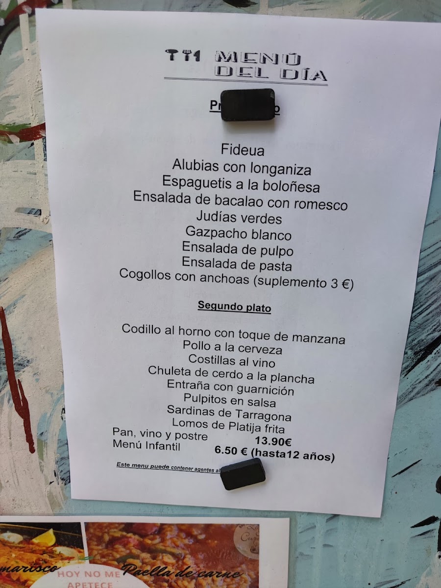 Paioli Menu 7