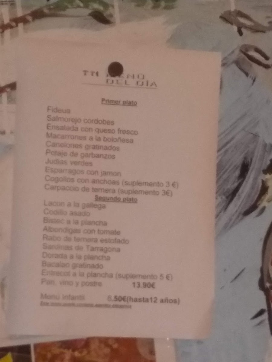 Paioli Menu 8