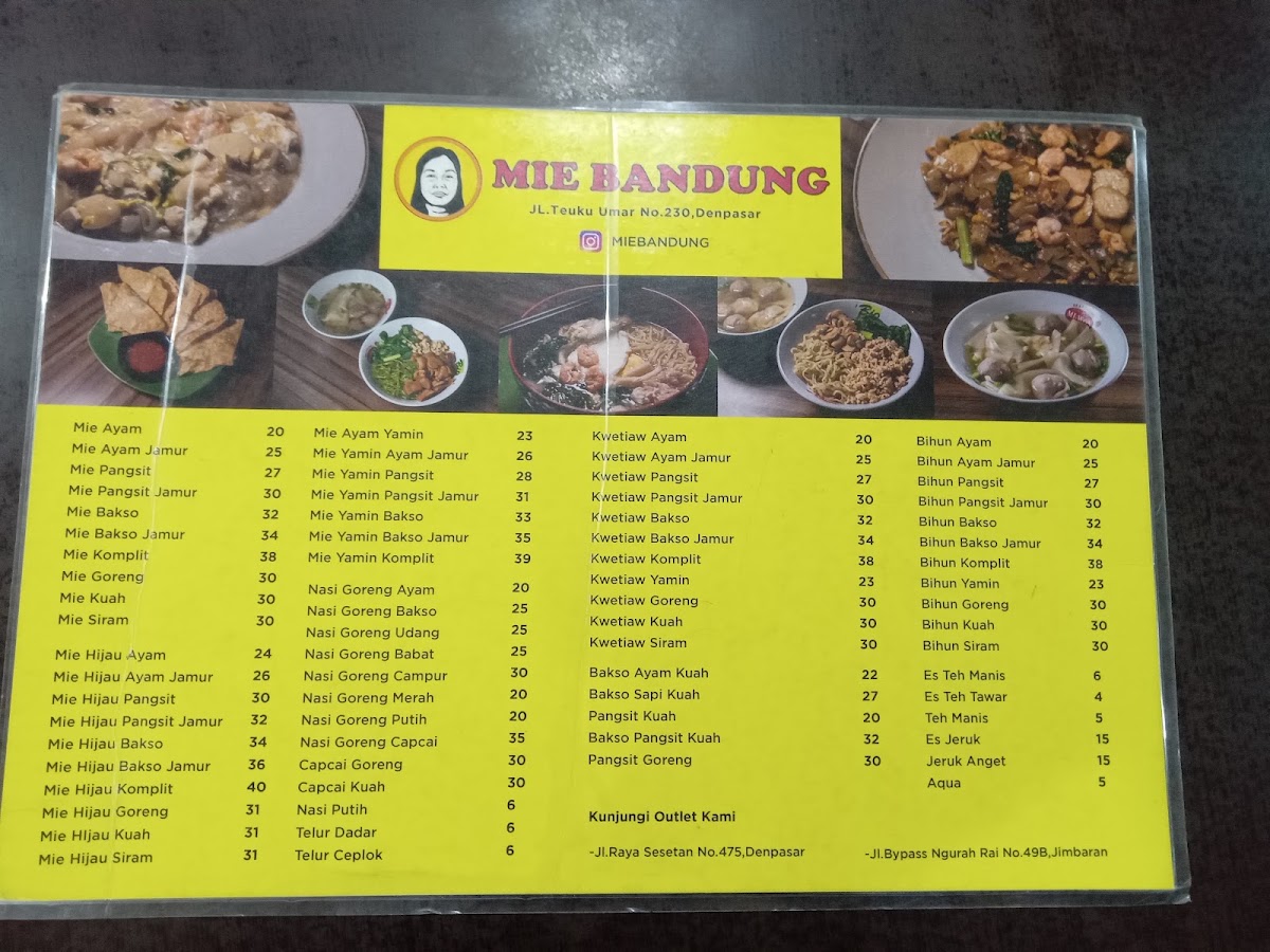 Mie Bandung Menu 5