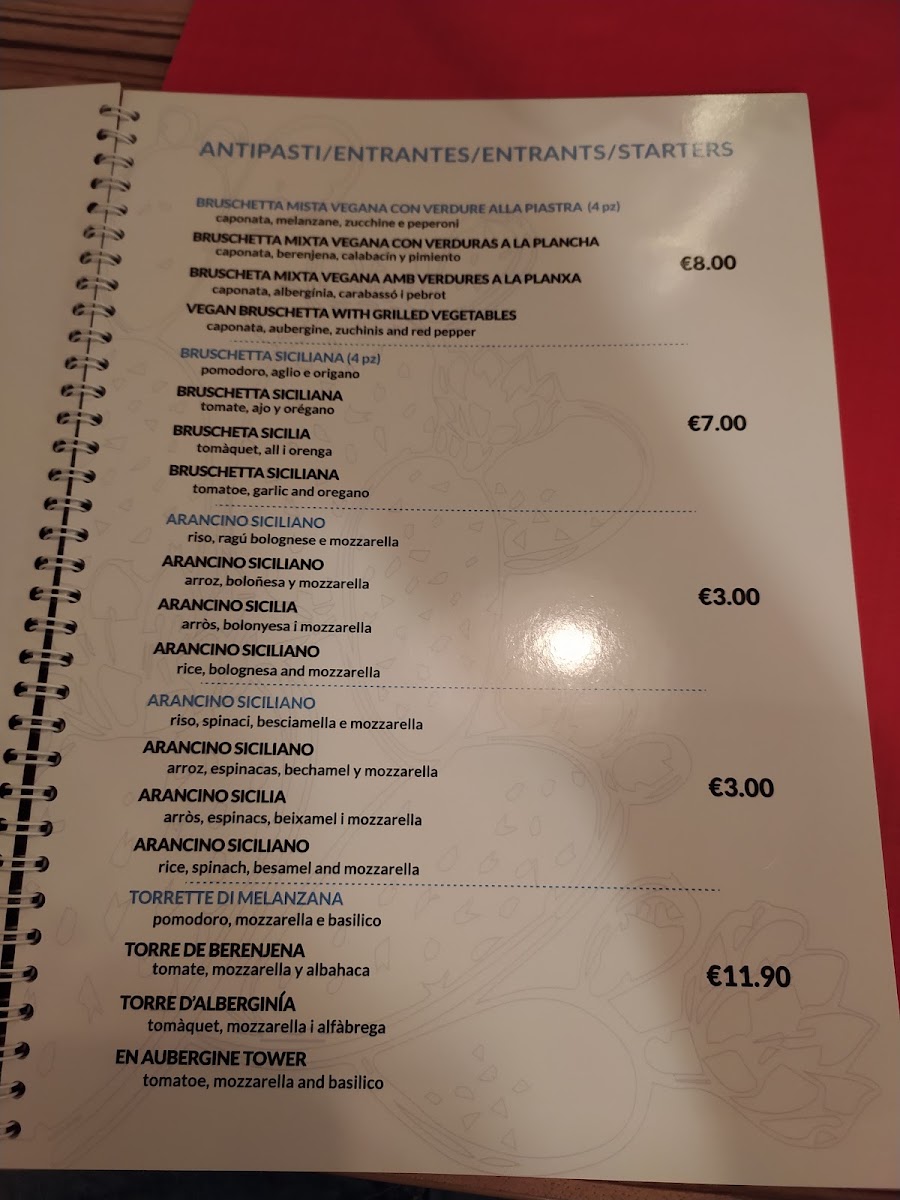 Restaurant Zero Nove Cinque Menu 4
