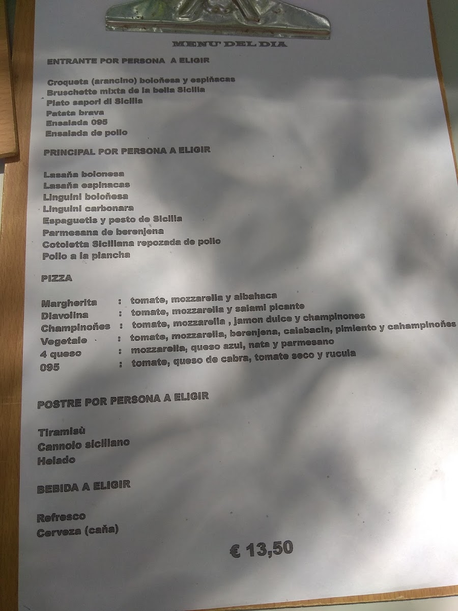 Restaurant Zero Nove Cinque Menu 6