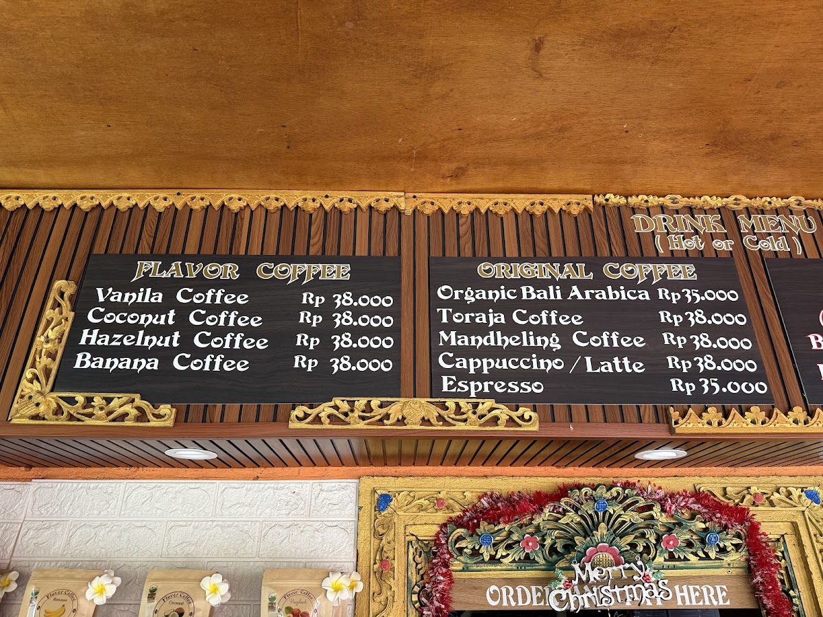 Balistar coffee Menu 3