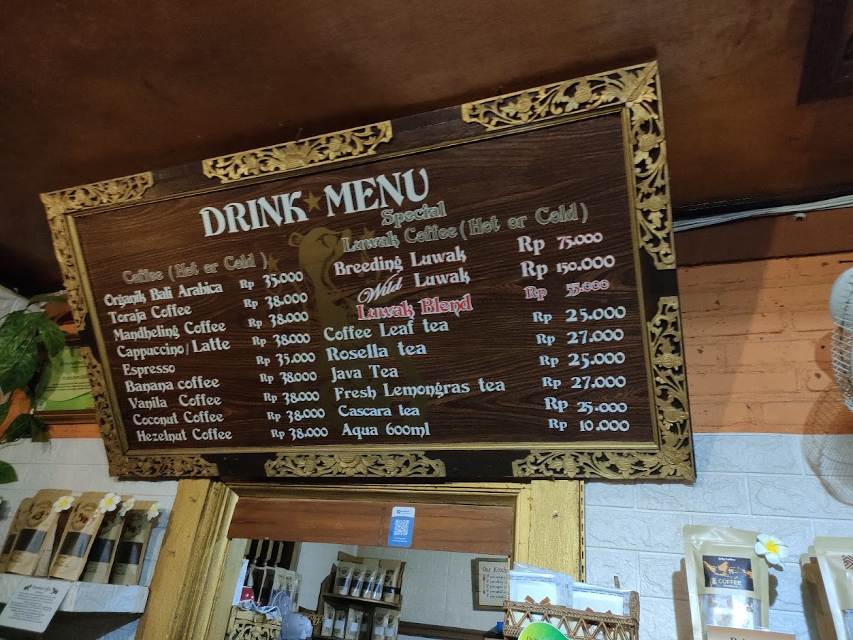 Balistar coffee Menu 4