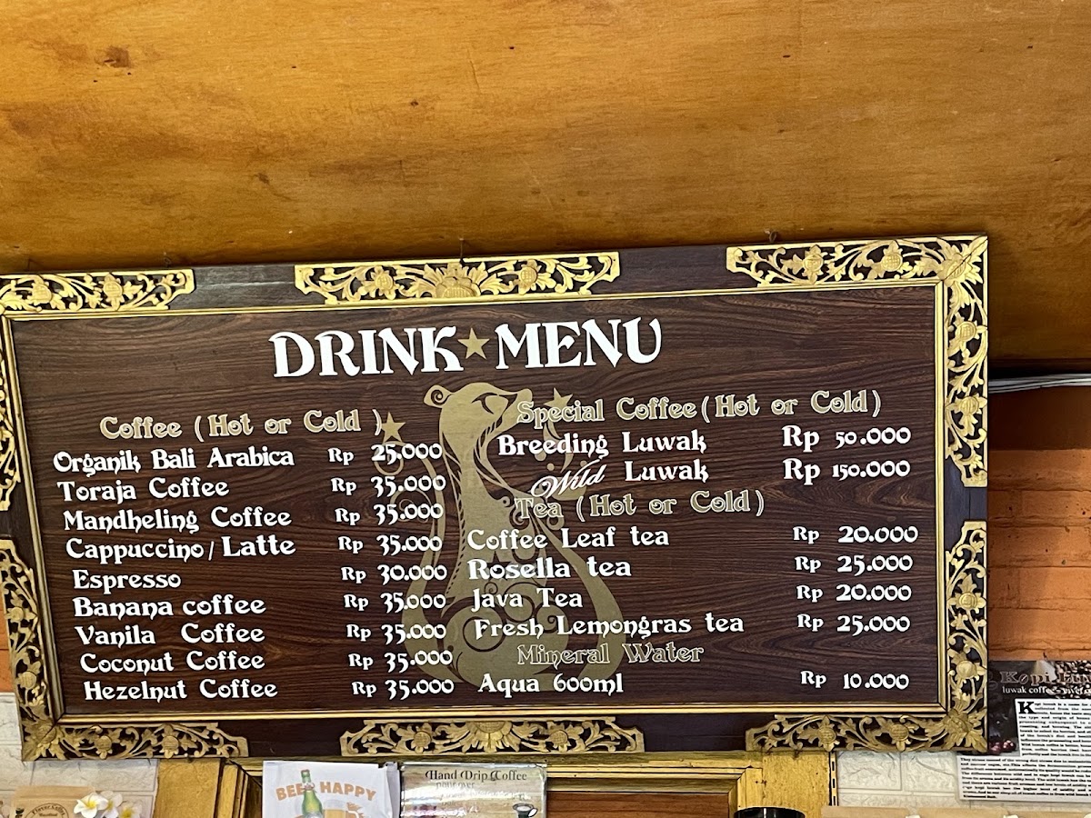 Balistar coffee Menu 9