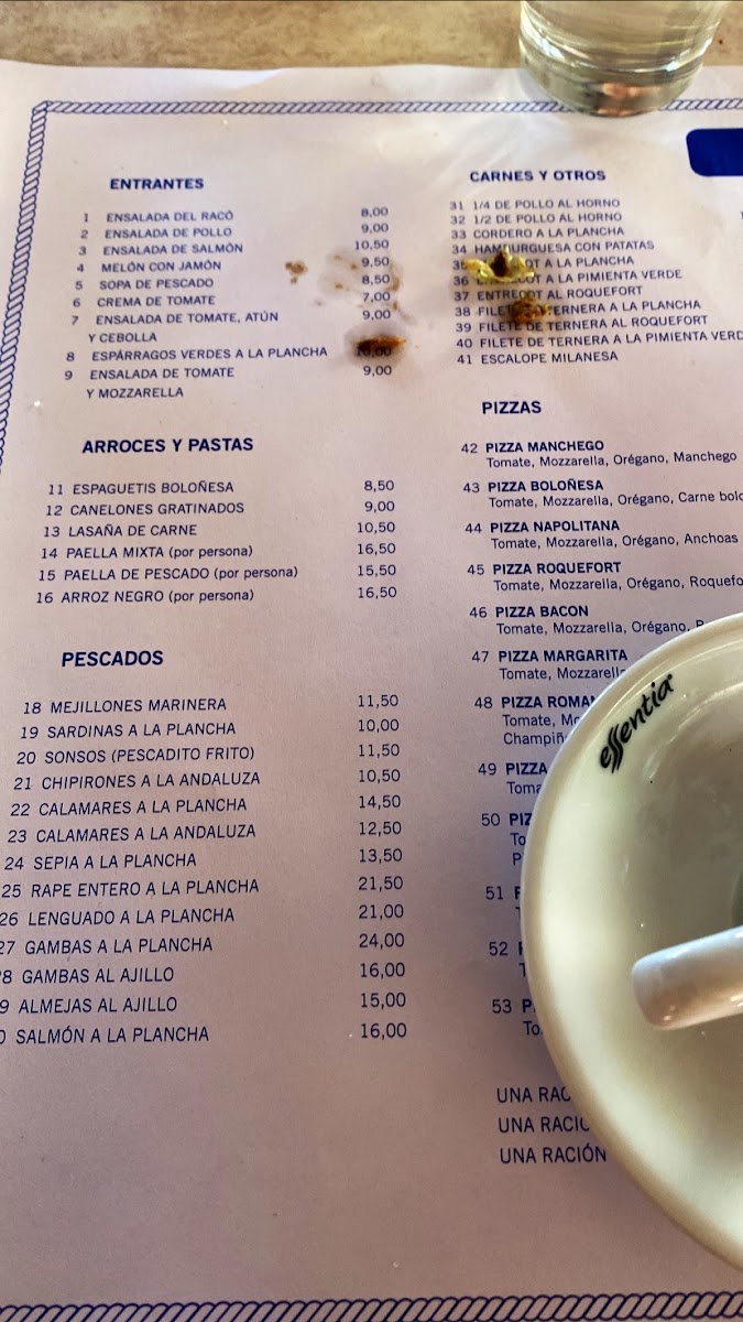 El Racó de Sa Riera Menu 10