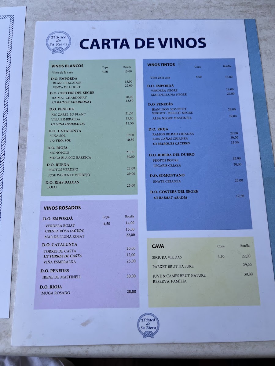 El Racó de Sa Riera Menu 3