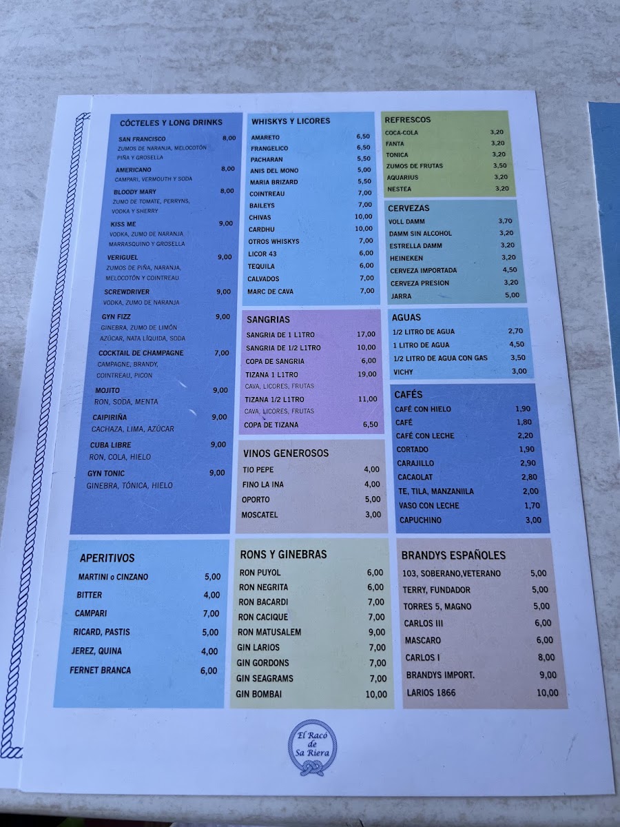 El Racó de Sa Riera Menu 4