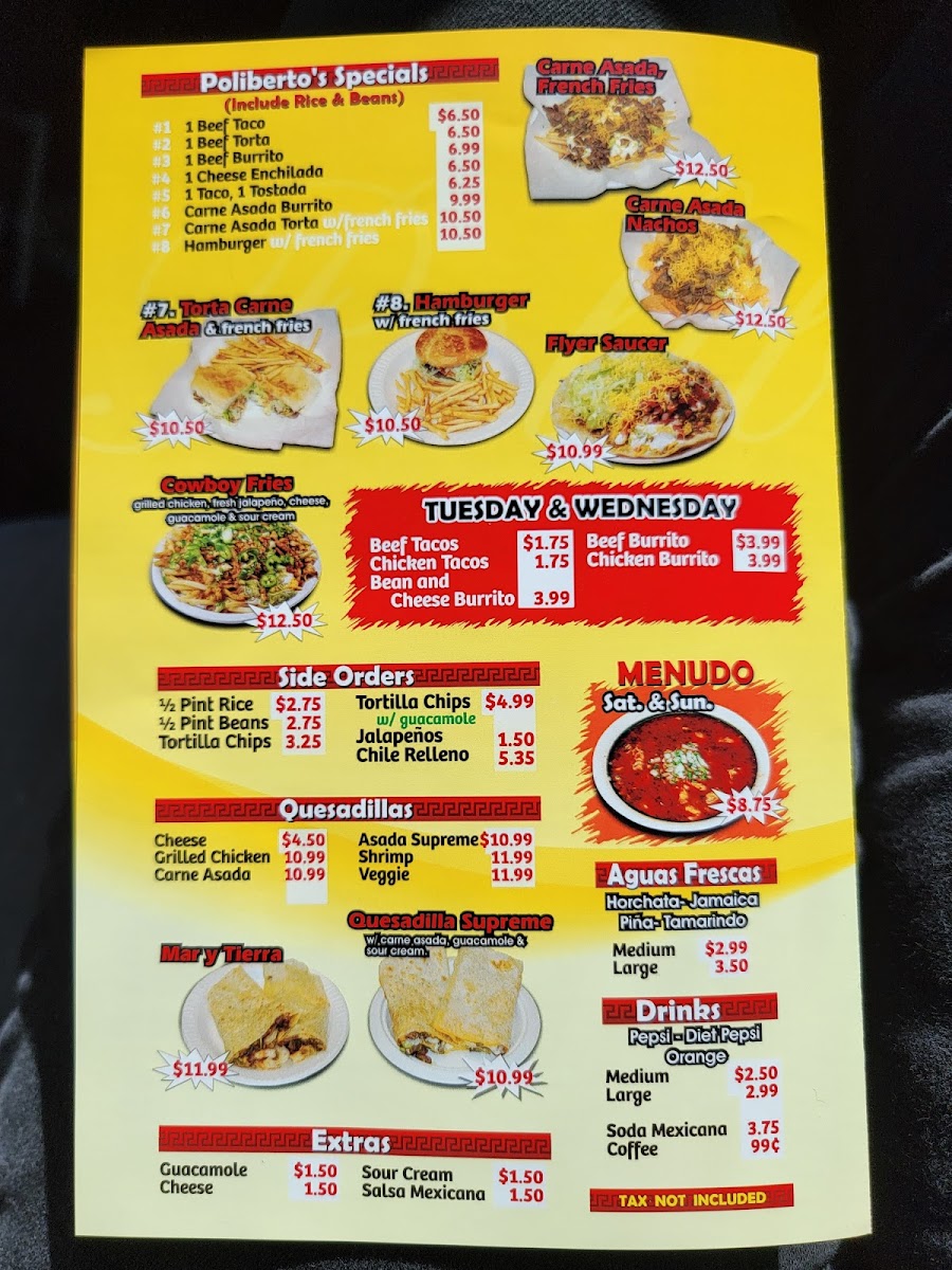 Sonic Drive-In Menu 1