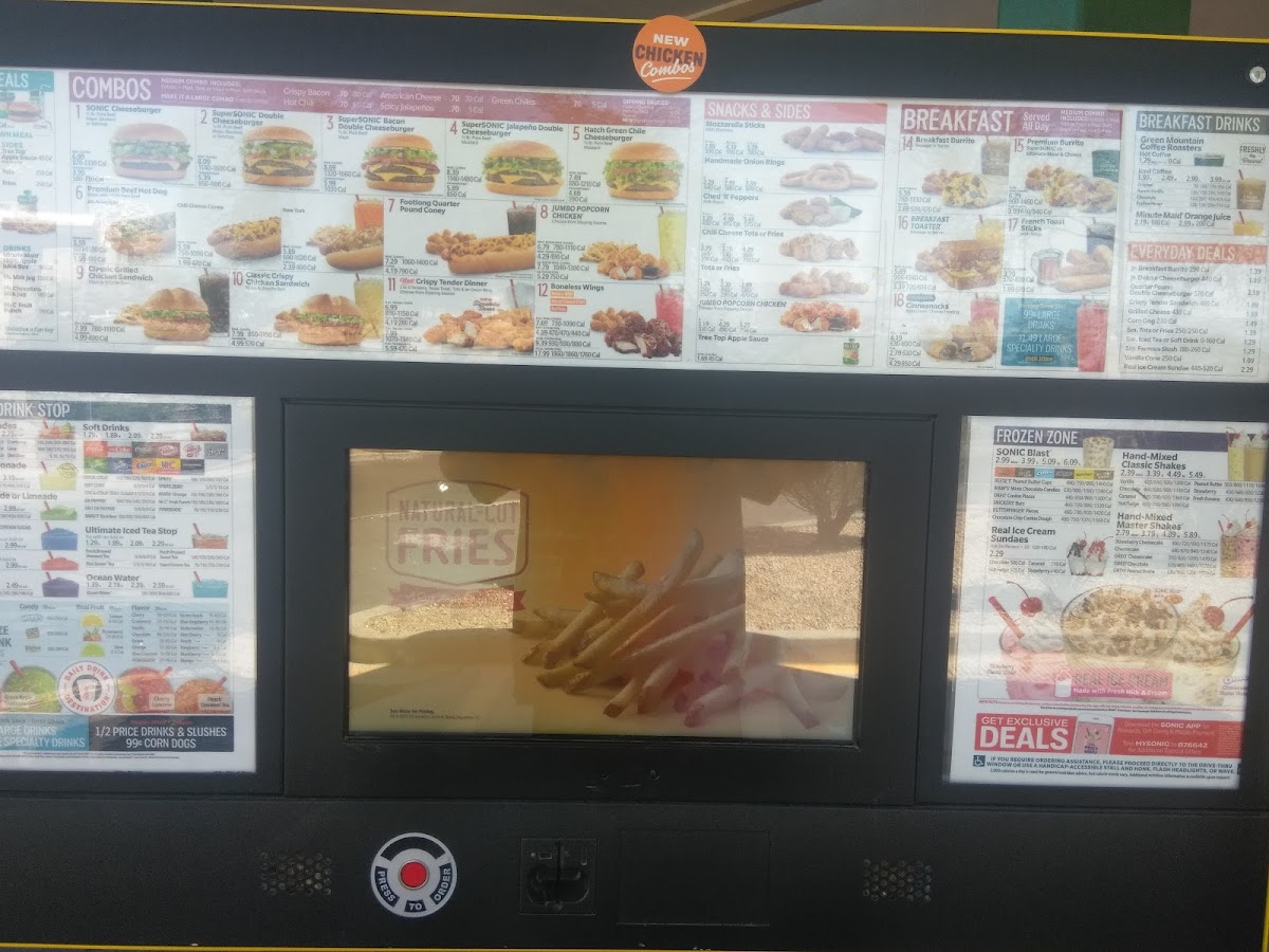 Sonic Drive-In Menu 10