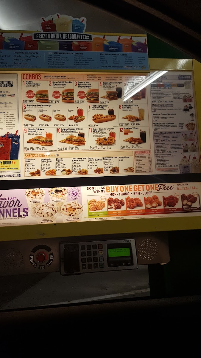 Sonic Drive-In Menu 5