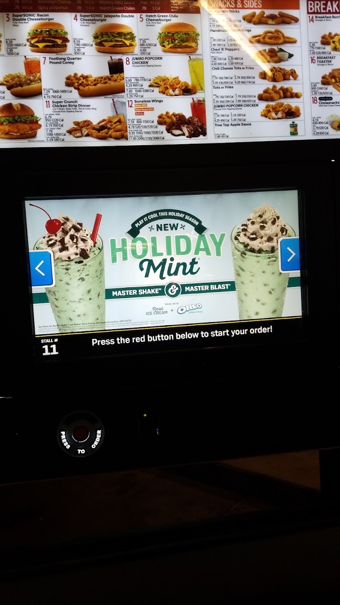 Sonic Drive-In Menu 6