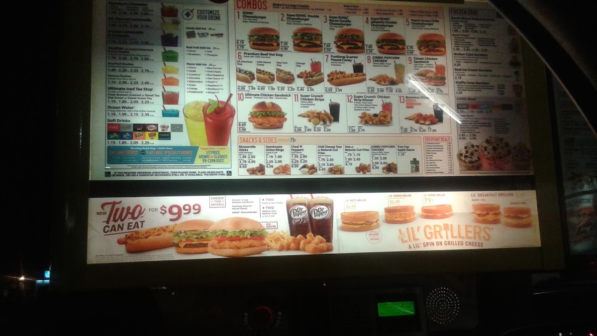 Sonic Drive-In Menu 9