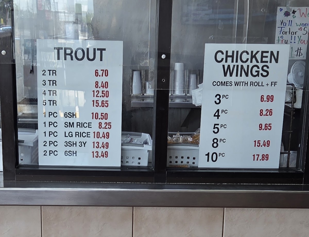 John's Seafood Menu 1