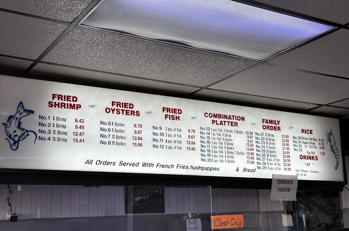 John's Seafood Menu 4