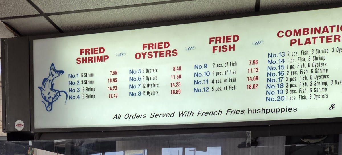 John's Seafood Menu 6