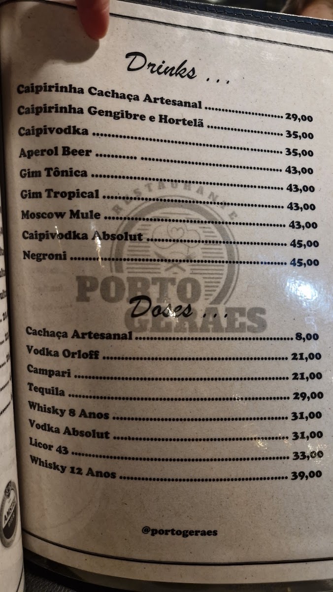 Porto Geraes Restaurante Menu 10