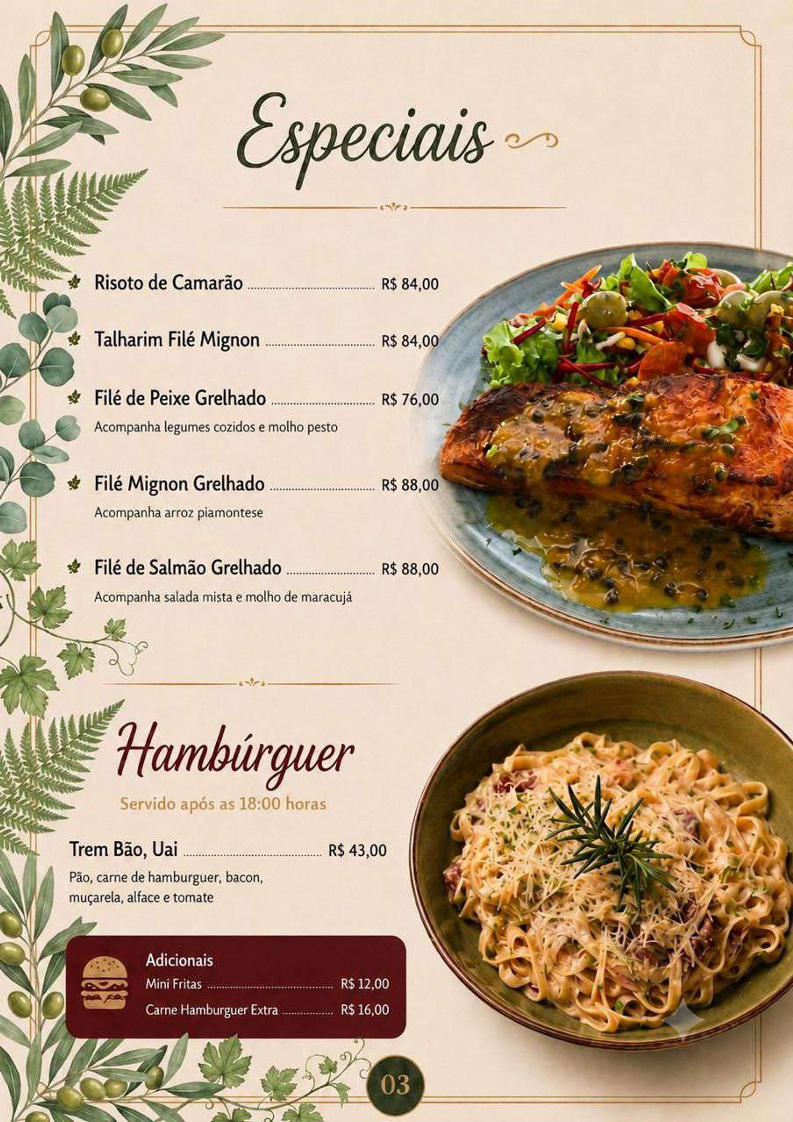 Porto Geraes Restaurante Menu 4