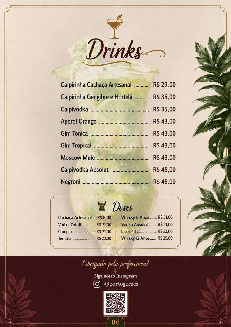 Porto Geraes Restaurante Menu 5