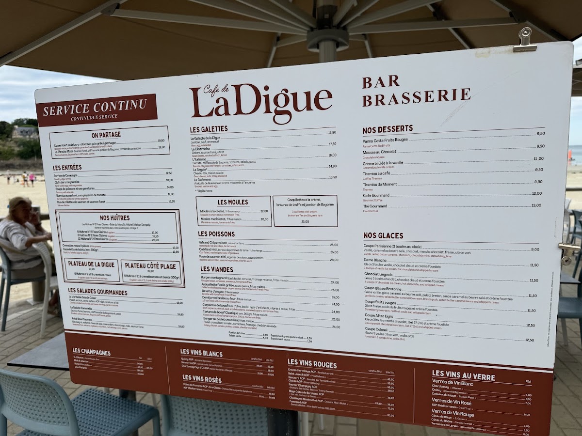 Café de la Digue Menu 2