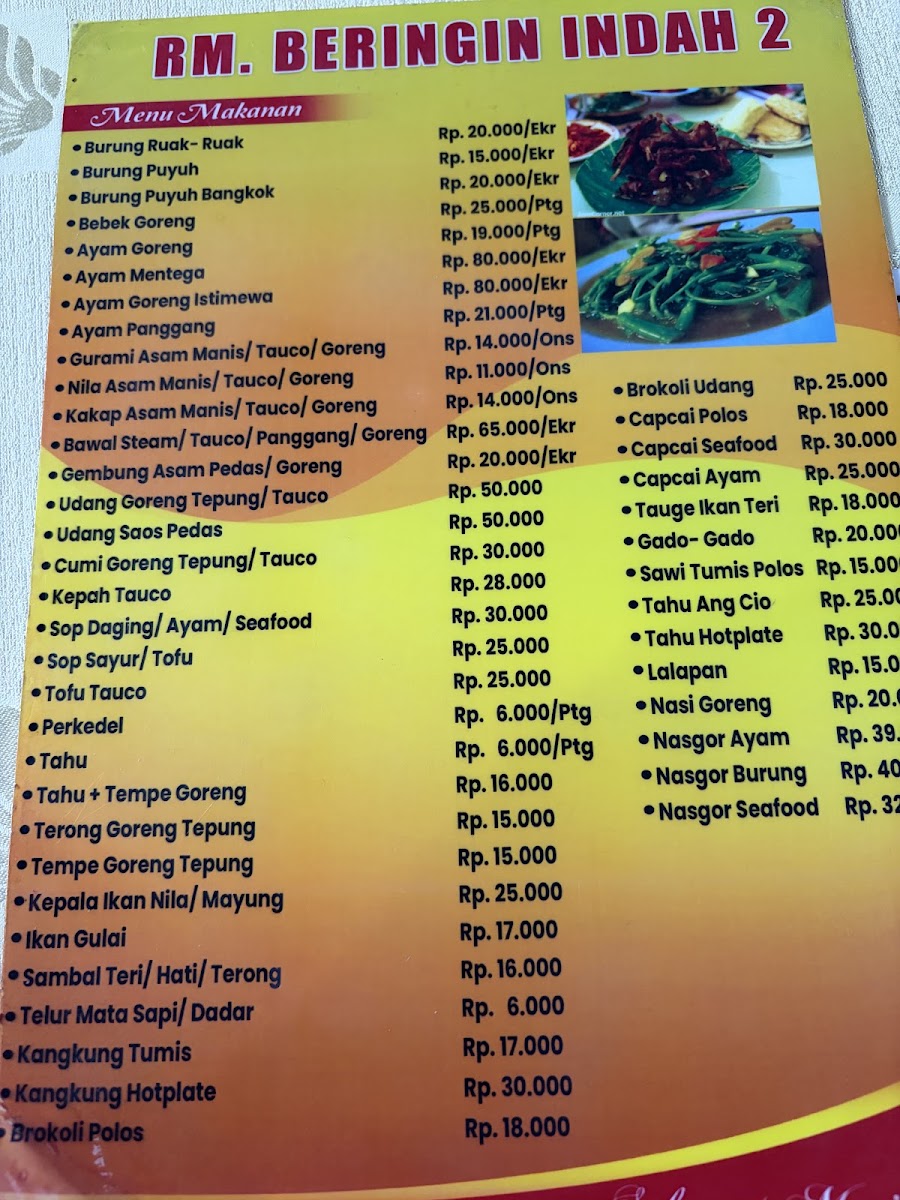 RM. Beringin Indah 2 Menu 2
