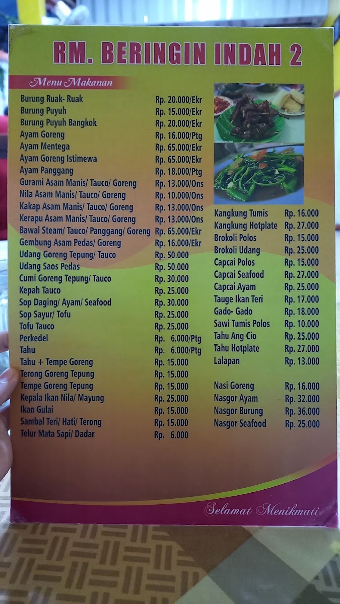 RM. Beringin Indah 2 Menu 9