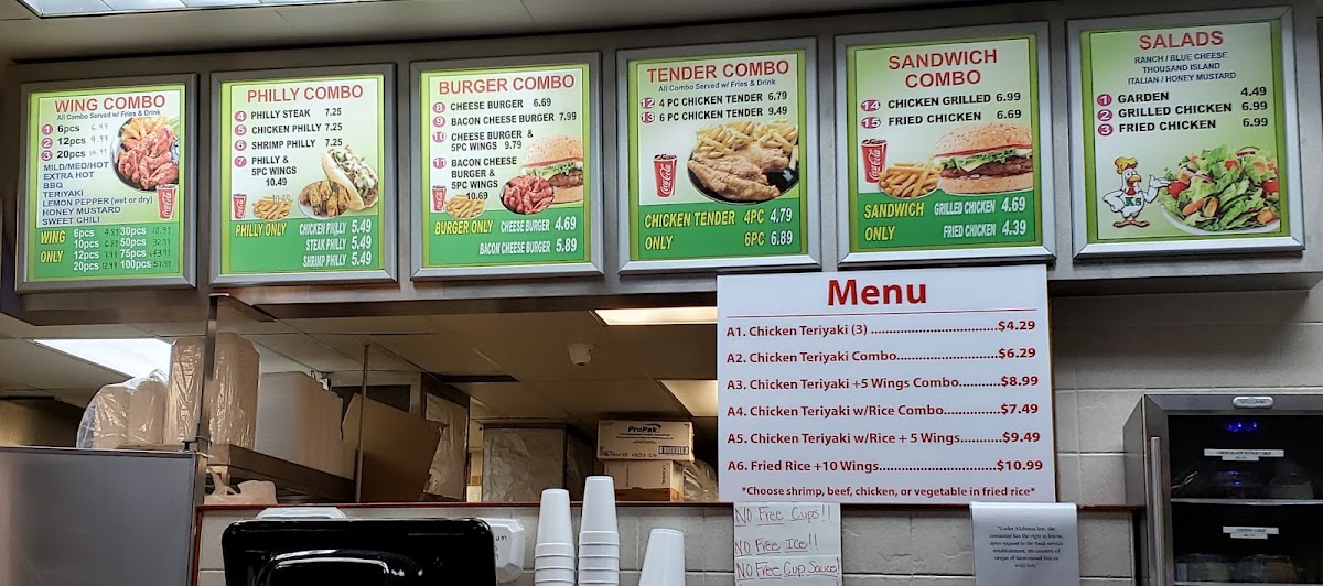Wing Master Menu 9