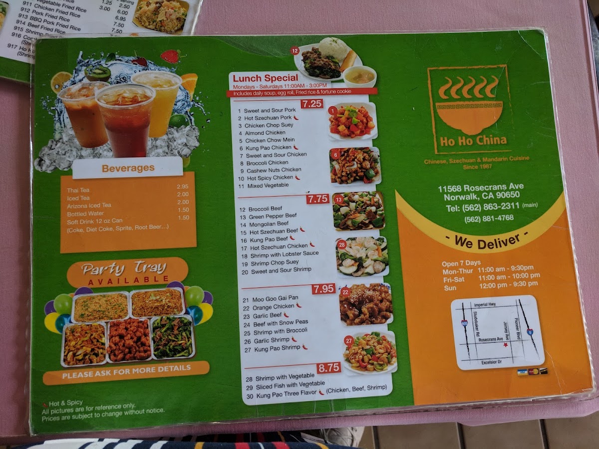 Ho Ho China Menu 10