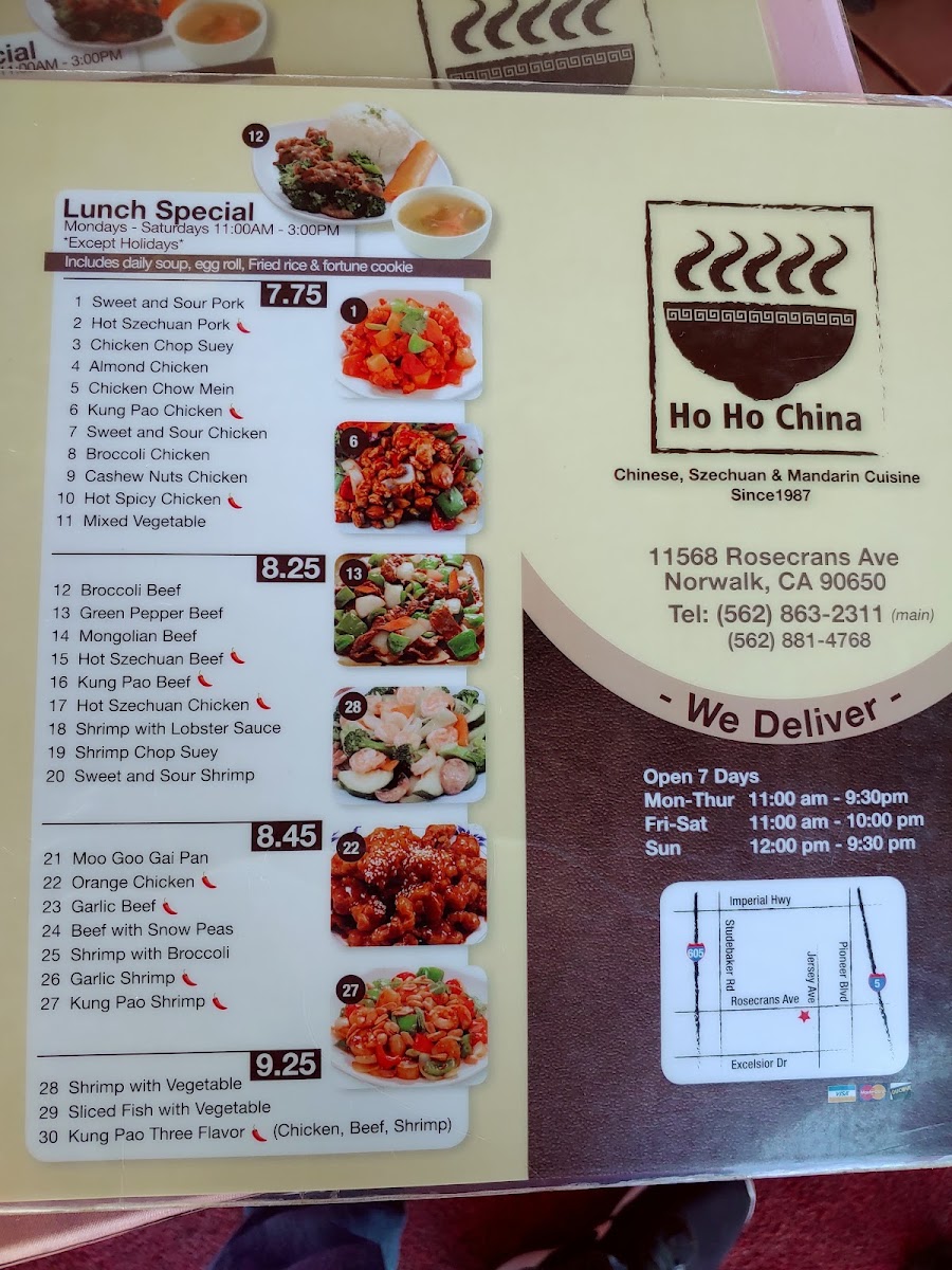 Ho Ho China Menu 4