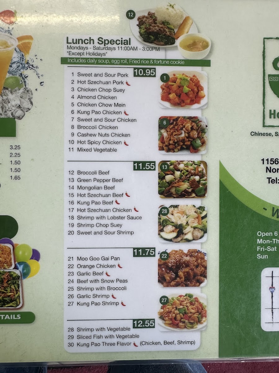 Ho Ho China Menu 6