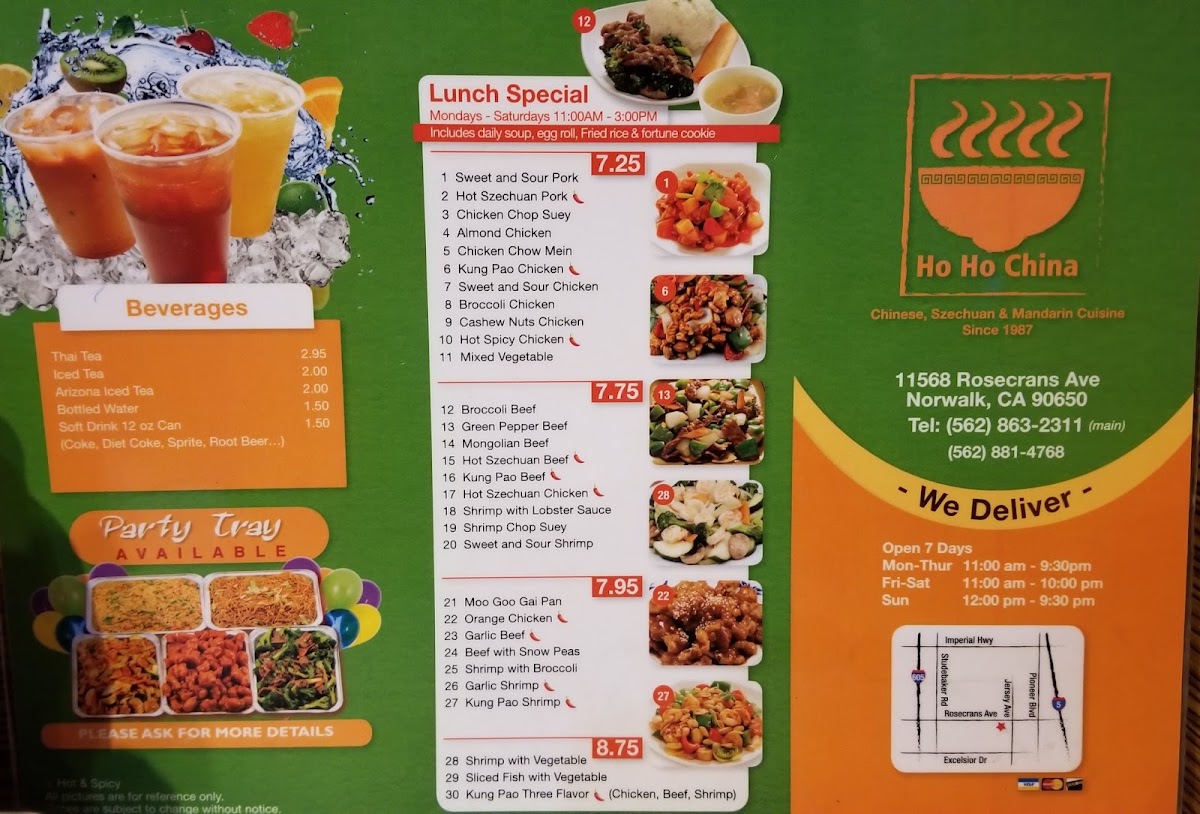 Ho Ho China Menu 9