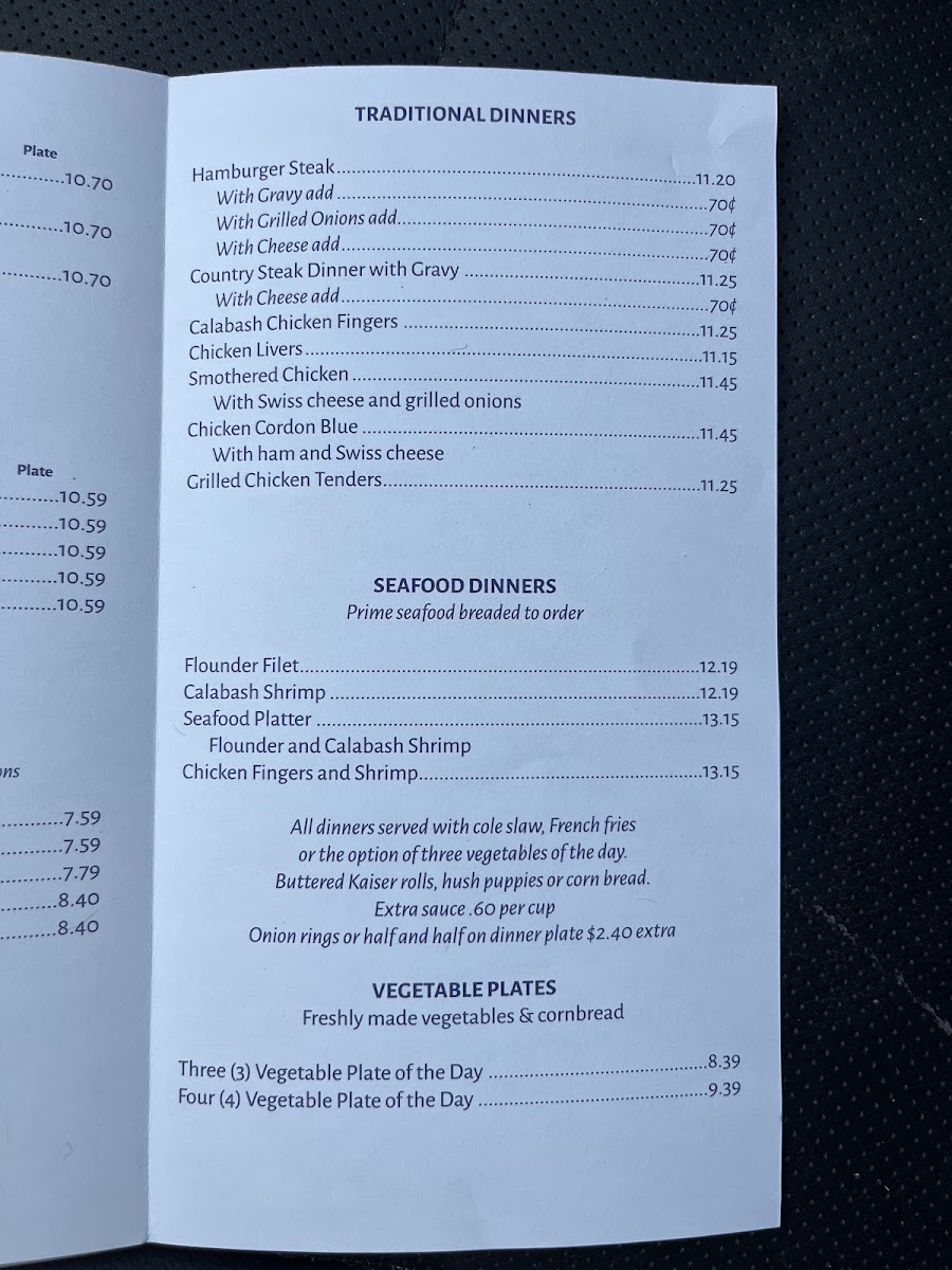 Palmetto Restaurant Menu 4