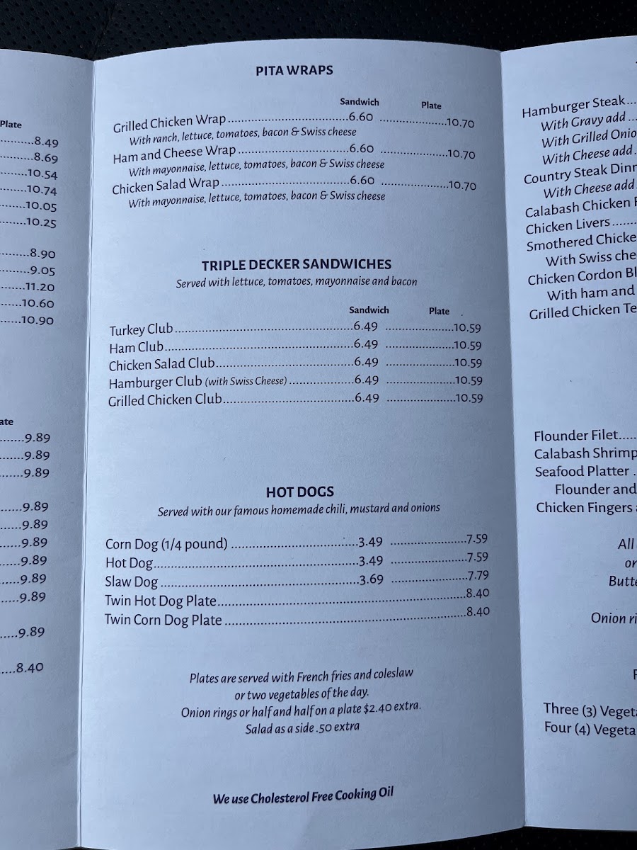 Palmetto Restaurant Menu 7