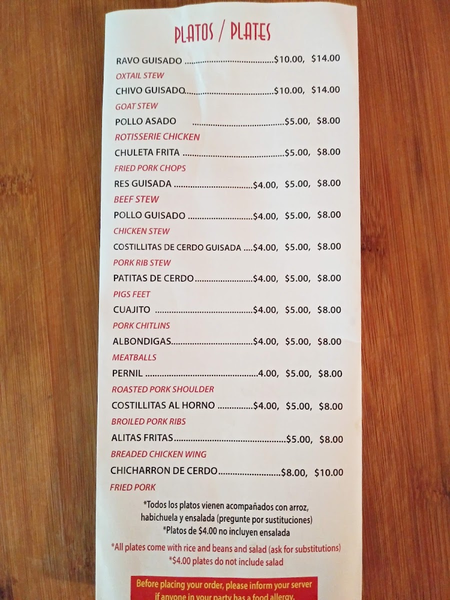 Celia's Restaurant Menu 8