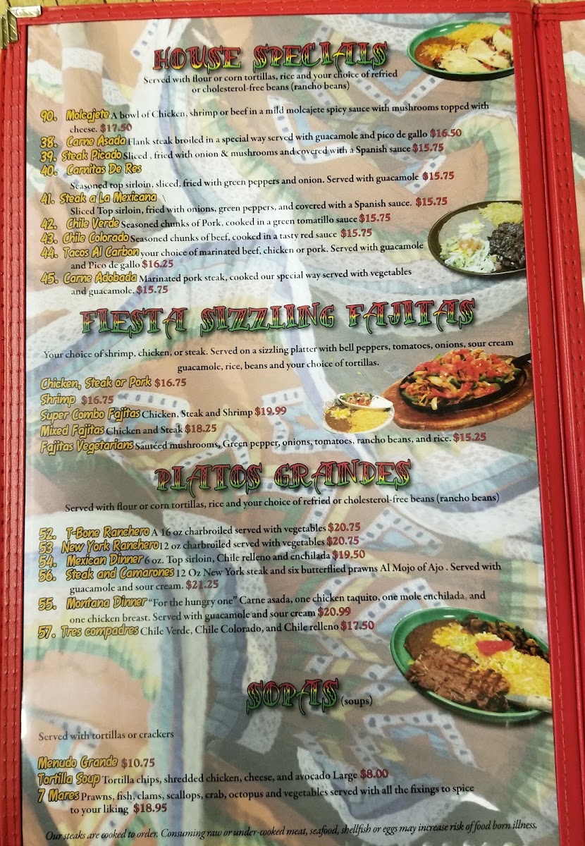 El Rancho Alegre | Mexican Menu 9