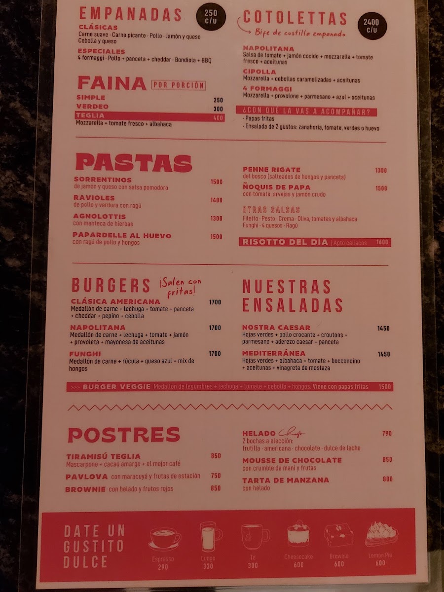 Teglia Menu 10