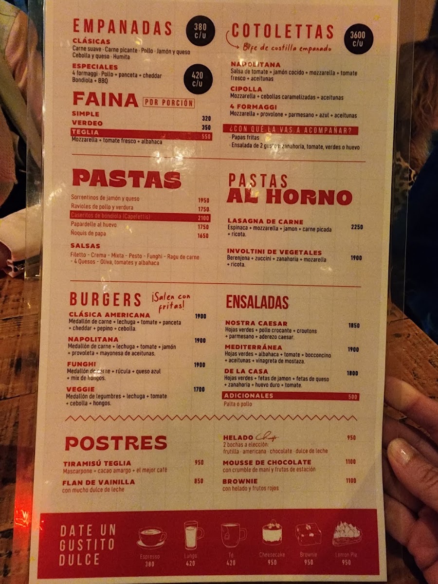 Teglia Menu 6