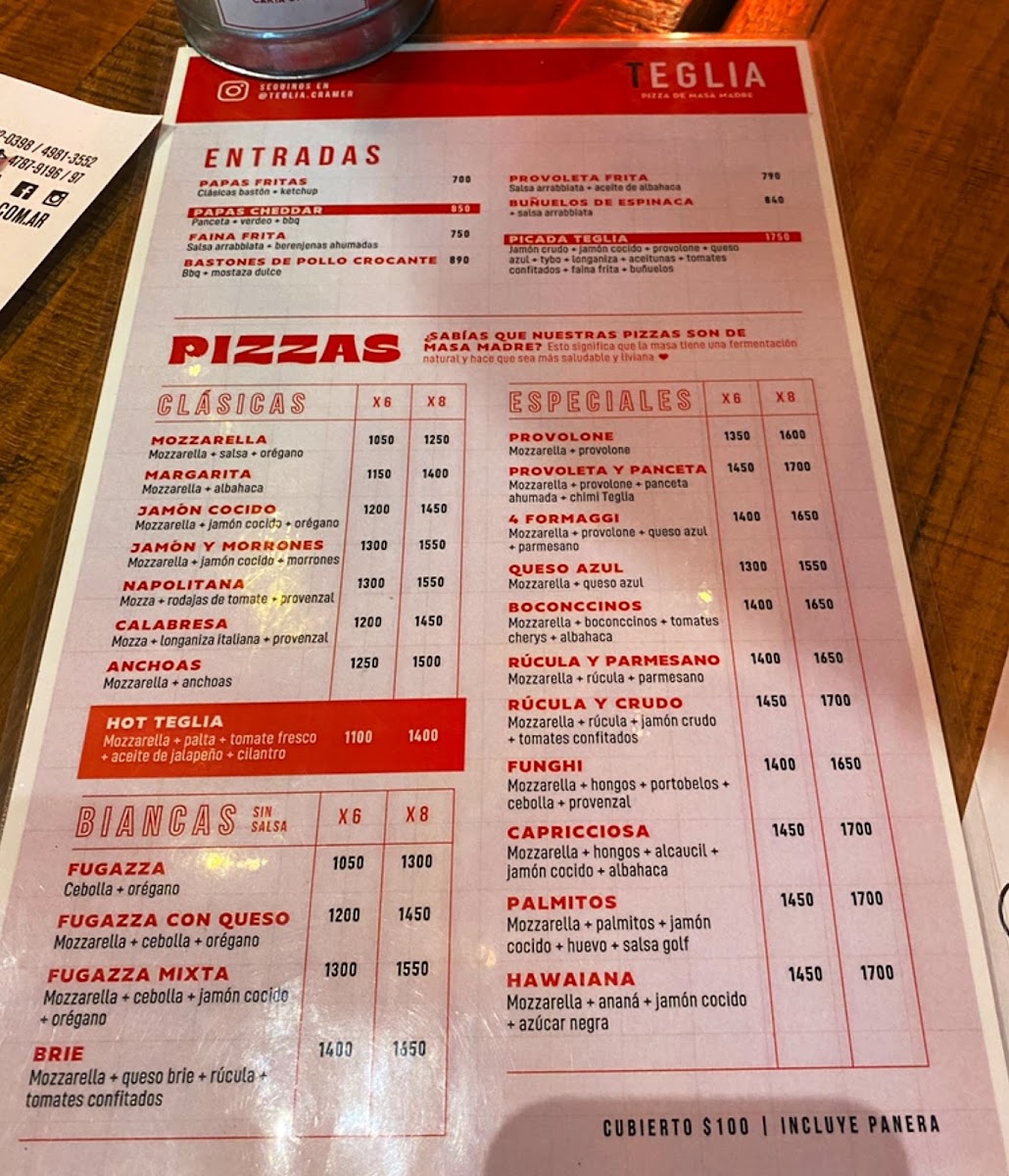 Teglia Menu 8