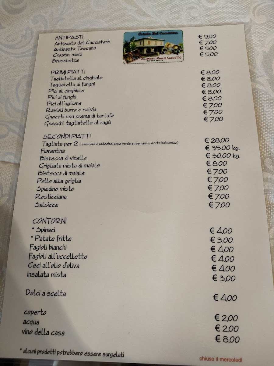 Osteria Del Cacciatore Menu 6
