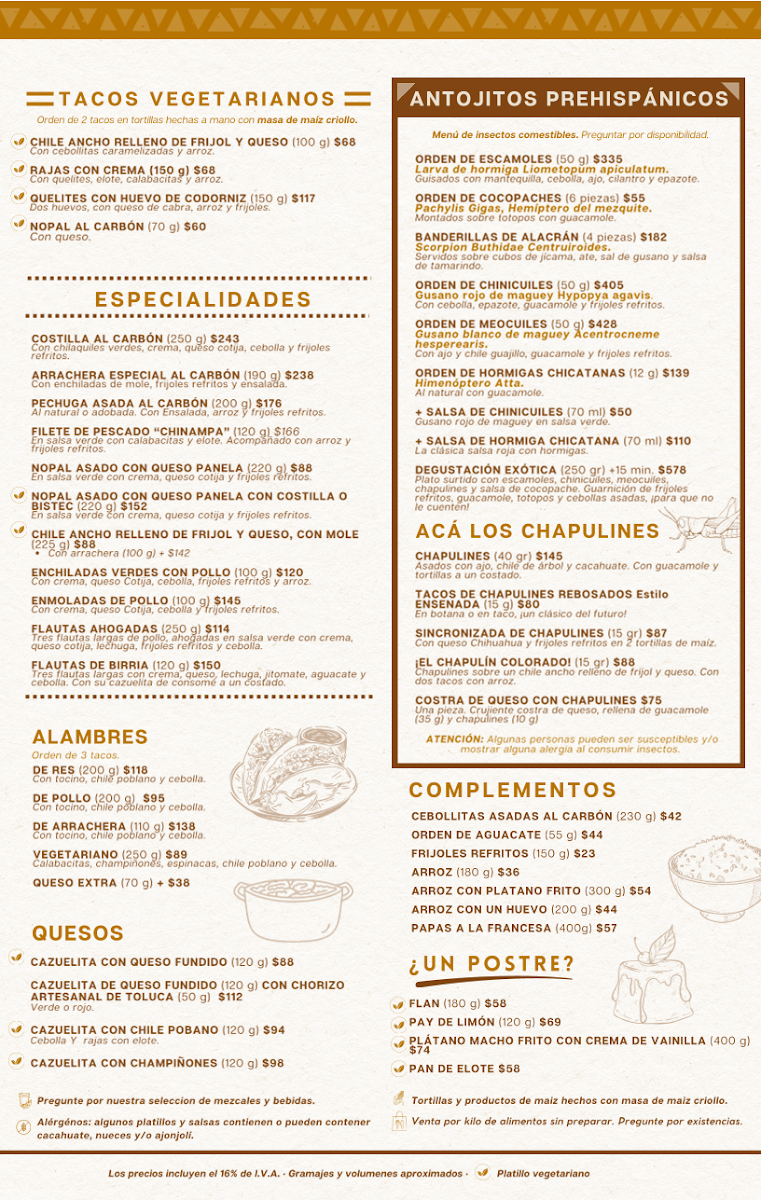 La Casa de Los Tacos Coyoacán Menu 1