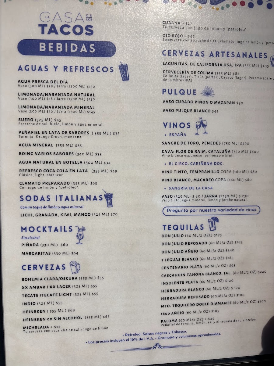 La Casa de Los Tacos Coyoacán Menu 10