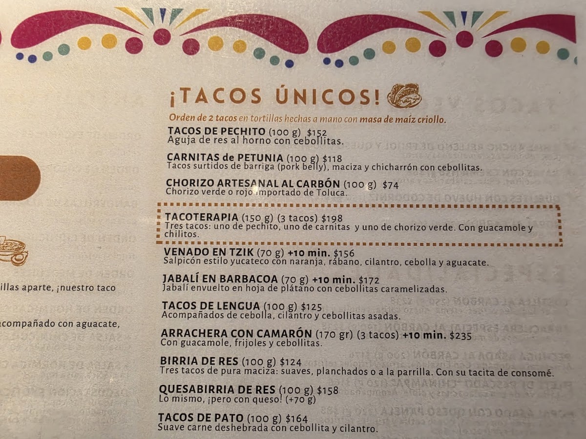 La Casa de Los Tacos Coyoacán Menu 7