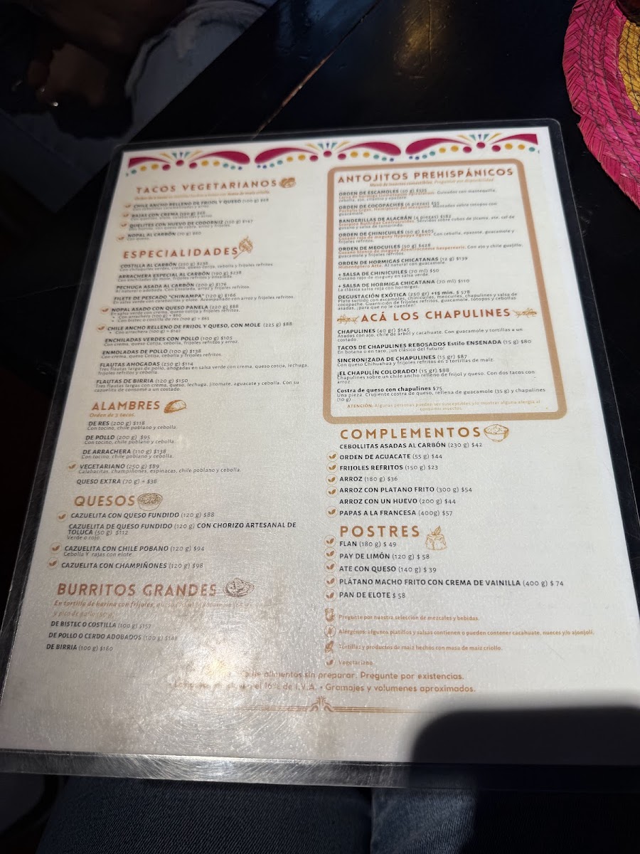 La Casa de Los Tacos Coyoacán Menu 8